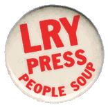 LRY Press -- People Soup button, from kathryn's vest, where it's been rusting these past 19 years