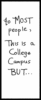 "college campus..." copyright 1987,1998 flaming crones