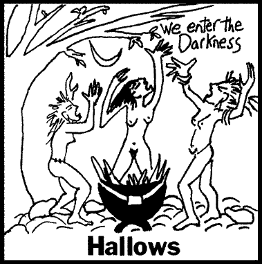 the death crones Hallows copyright �86, 1998 flaming crones