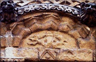 The Rochester Cathedral Sheela, Kent, England.  Picture courtesy of John Harding and Megalithica {click to go there} 