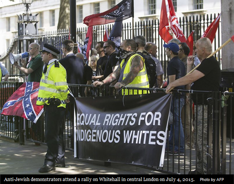 White Supremacists identifying as Indigenous Europeans and Indigenous Whites demonstrate in London, 2015